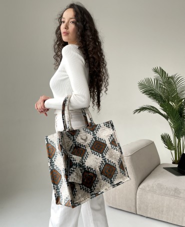 Шелковый (Бахмаль) тоут Moyen (M) OCULI TERAE! (Глаза земли!) OCULI TERAE!/M